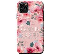 God Is Good Floral Faith Citazione estetica cristiana Custodia per iPhone 11 Pro Max