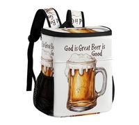 God is Great Beer Is Good - Zaino termico per il pranzo, per uomini e donne