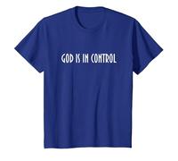 God is in Control - Have Faith in Jesus Maglietta, Bambini, Blu Reale, 4 Anni
