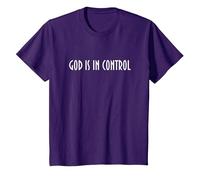 God is in Control - Have Faith in Jesus Maglietta, Bambini, Viola, 4 Anni