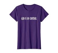 God is in Control - Have Faith in Jesus Maglietta, Donna, Viola, L