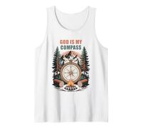 God is My Compass - Proverbs 3:6 Christian Faith Camping Canotta