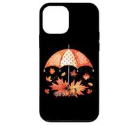 God Is My Shelter Ombrello Foglie d'autunno Custodia per iPhone 12 mini