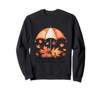 God Is My Shelter Ombrello Foglie d'Autunno Felpa