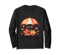 God Is My Shelter Ombrello Foglie d'Autunno Maglia a Manica