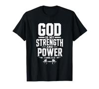 God is My Strength & Power - 2 Samuel 22:33 Men’s Christian Maglietta
