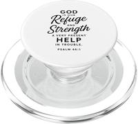 God Is Our Refuge And Strength Salmo 46:1 Versetto della Bibbia Pregare PopSockets PopGrip per MagSafe