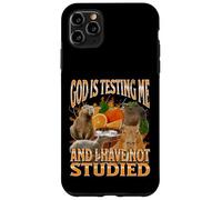 God Is Testing Me Divertente Capybara Meme Bootleg Y2K Graphic Custodia per iPhone 11 Pro Max