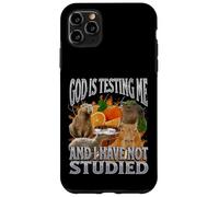 God Is Testing Me Divertente Capybara Meme Bootleg Y2K Graphic Custodia per iPhone 11 Pro Max