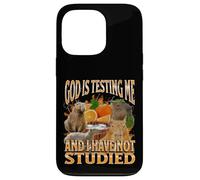 God Is Testing Me Divertente Capybara Meme Bootleg Y2K Graphic Custodia per iPhone 13 Pro