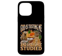God Is Testing Me Divertente Capybara Meme Bootleg Y2K Graphic Custodia per iPhone 13 Pro Max
