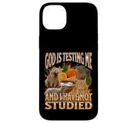 God Is Testing Me Divertente Capybara Meme Bootleg Y2K Graphic Custodia per iPhone 14 Plus