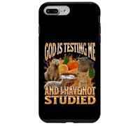 God Is Testing Me Divertente Capybara Meme Bootleg Y2K Graphic Custodia per iPhone 7 Plus/8 Plus