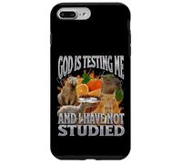 God Is Testing Me Divertente Capybara Meme Bootleg Y2K Graphic Custodia per iPhone 7 Plus/8 Plus