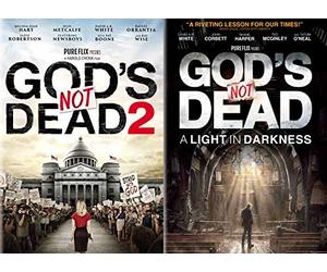 God Is Truth Stand With Him: God's Not Dead 2 & God's Not Dead A Light In Darkness DVD Faith Based Bundle