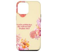 God Is With Her Yellow Butter Summer Beach Hibiscus & Conchiglie Custodia per iPhone 12 Pro Max