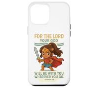 God Is With You - Joshua 1:9 Chibi Anime Warrior Girl design Custodia per iPhone 12 Pro Max