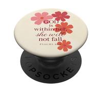 God is Within Her Psalms 46:5 Christian Yellow Bible Verse PopSockets PopGrip Adesivo