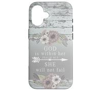 God is Within Her She Will Not Fail Psalm 46:5 Cellulare Custodia per iPhone 16
