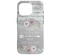 God is Within Her She Will Not Fail Psalm 46:5 Cellulare Custodia per iPhone 16 Pro