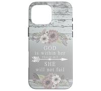 God is Within Her She Will Not Fail Psalm 46:5 Cellulare Custodia per iPhone 16 Pro Max