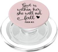 God is Within Her She Will Not Fall 46 5 Christian Verse PopSockets PopGrip per MagSafe