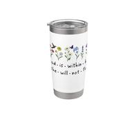 God is Within Her She Will Not Fall Christian Butterfly 46:5 Bicchiere termico in acciaio inox doppia parete