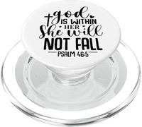 God Is Within Her She Will Not Fall Psalm 46:5 PopSockets PopGrip per MagSafe
