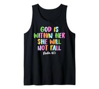 God is Within Her She Will Not Fall Shirt Canotta