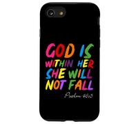 God is within Her She Will Not Fall Shirt Custodia per iPhone SE (2020) / 7/8