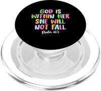 God is within Her She Will Not Fall Shirt PopSockets PopGrip per MagSafe
