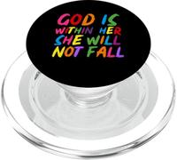God is within Her She Will Not Fall Shirt PopSockets PopGrip per MagSafe