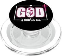 God is Within Me Will I Not Fall Psalm 46:5 Bible Verse Pink PopSockets PopGrip per MagSafe