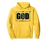 God is Within Me Will I Not Fall Psalm 46:5 Bible Verse Sage Felpa con Cappuccio