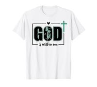 God is Within Me Will I Not Fall Psalm 46:5 Bible Verse Sage Maglietta