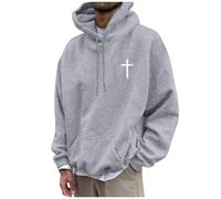 God Loves You Felpe con cappuccio da uomo Workou Lettera Grafica Pullover con cappuccio Comfort Country Gesù Christian Top Goth con cappuccio Trendy Leggero Carino Autunno 2026 Divertente Y2K Felpe