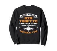God Made Air Traffic Controller Sassy Sarcastic Mean Citazioni Felpa