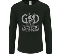 God Of Thunder Gym Training Top Vikings Uomo Manica Lunga T-Shirt