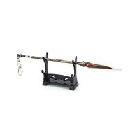 God of War Chaos Blade Thunder Hammer Axe Weapon Model Portachiavi con espositore per gli appassionati di anime, Stile 2, Taglia unica