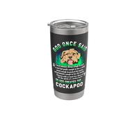 God Once Said God Created The Cockapoo Funny Dog Lover Bicchiere termico in acciaio inox doppia parete
