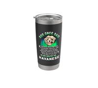 God Once Said God Created The Havanese Funny Dog Lover Bicchiere termico in acciaio inox doppia parete