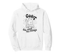 God Over all Things - Vintage Frog Grafica Christian Faith Felpa con Cappuccio