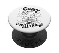 God Over All Things - Vintage Frog Grafica Christian Faith PopSockets PopGrip Adesivo