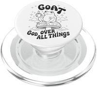 God Over All Things - Vintage Frog Grafica Christian Faith PopSockets PopGrip per MagSafe