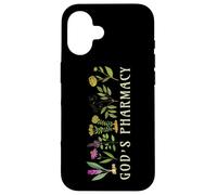 God’s Pharmacy Healing Herbs Row Gardening Meme Custodia per iPhone 16