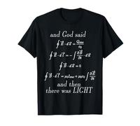 God Said Maxwell"s Equations Integral Form Geeks Magliette Maglietta