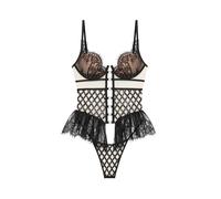 GOD SAVE QUEENS Body 'Valentina Corseted Bodysuit' nero Donna - Abbigliamento - Intimo - Body - Body in pizzo GOD SAVE QUEENS L