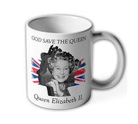 God Save the Queen Elizabeth II Great Britain UK 40485 - Tazza da caffè