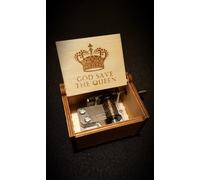 God Save the Queen Music Box in legno - Personalizzabile