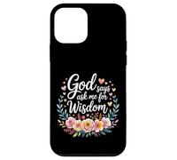 God Says Ask Me For Wisdom Faith Bible Reminder - Custodia per iPhone 12 mini